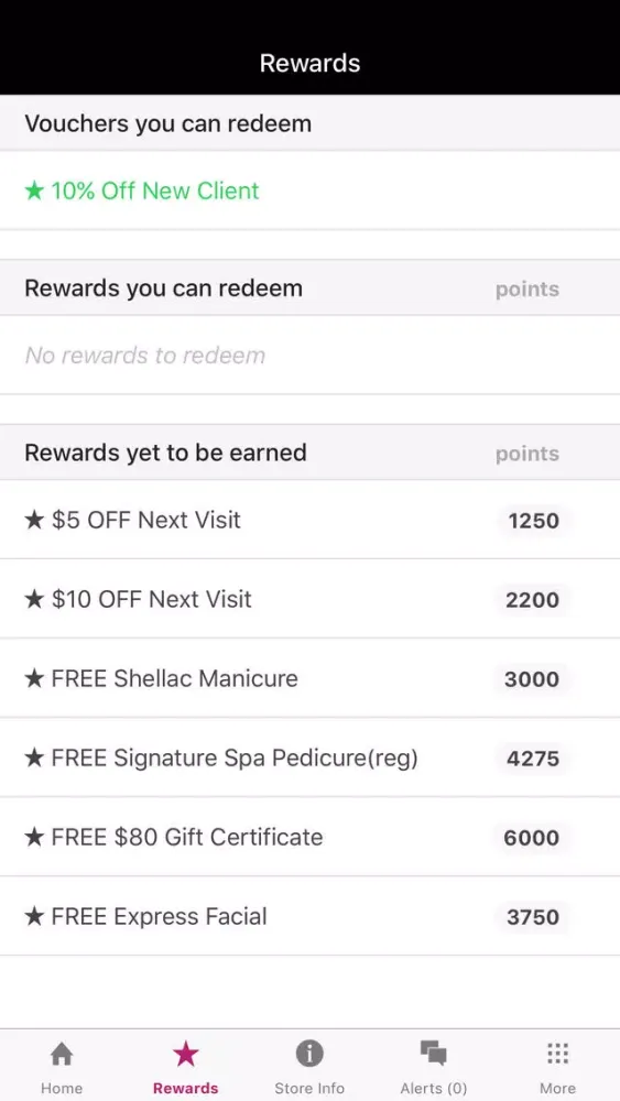 Capturas de pantalla de TNS Rewards