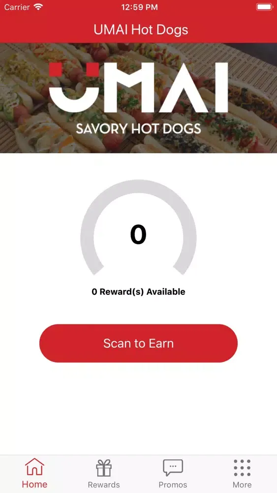 Zrzuty ekranu UMAI Hot Dogs Rewards