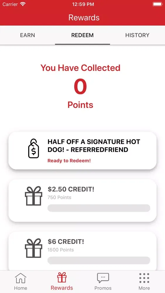 Zrzuty ekranu UMAI Hot Dogs Rewards