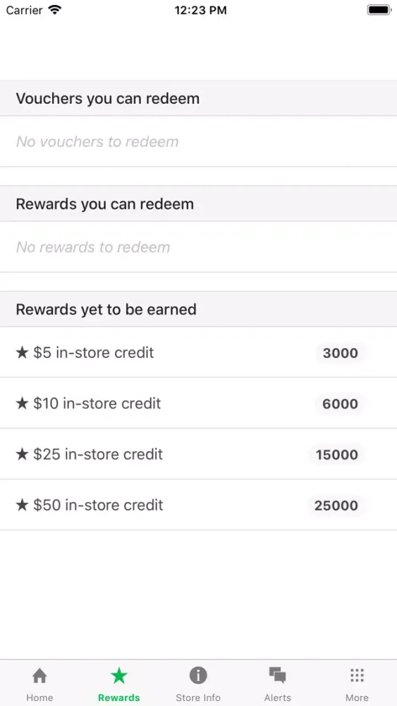 Tangkapan skrin Urge Smoke Shop Rewards