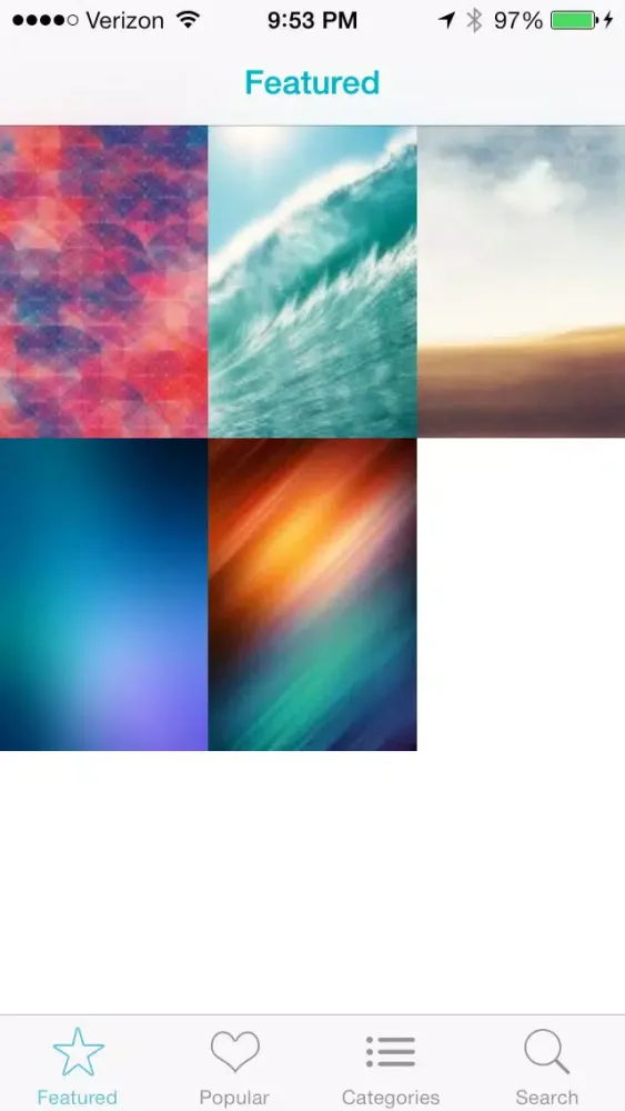 Ảnh chụp màn hình của Wallpaper 7 by TapMedia - Premium iOS 7 Wallpapers