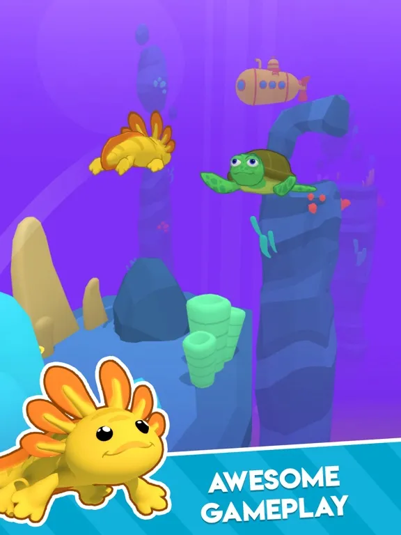 Axolotl Rush iPad  स्क्रीनशॉट