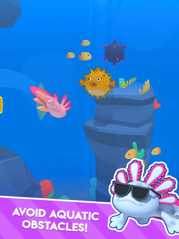Axolotl Rush iPad  स्क्रीनशॉट