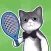 Tennis Cat 3D