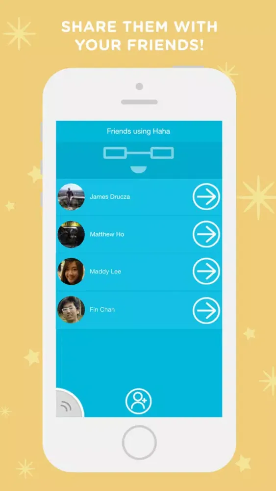 Скриншоты Haha - send infectious laughter to your friends