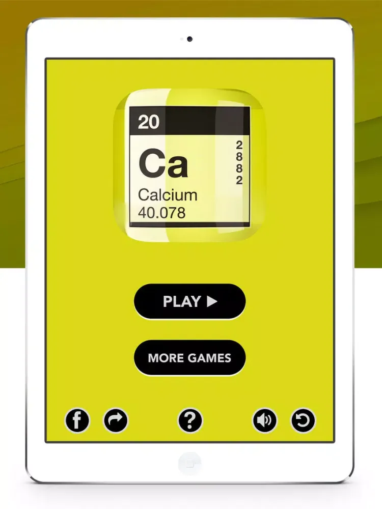 Ảnh chụp màn hình của Best Periodic Table Quiz iPad 