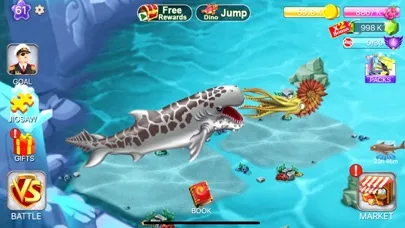 Dino Water World-Dinosaur game سکرین شاٹس