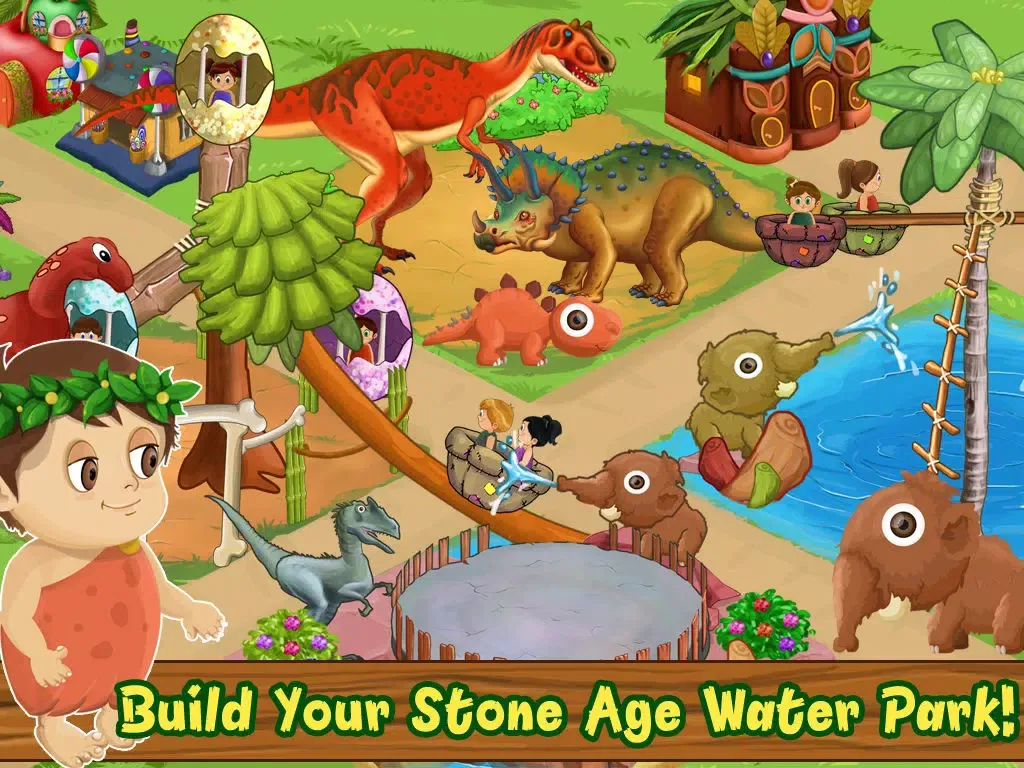 Tangkapan skrin WATERPARK: STONEAGE iPad 