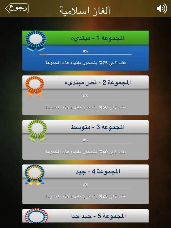 Capturas de pantalla de ألغاز اسلامية iPad 