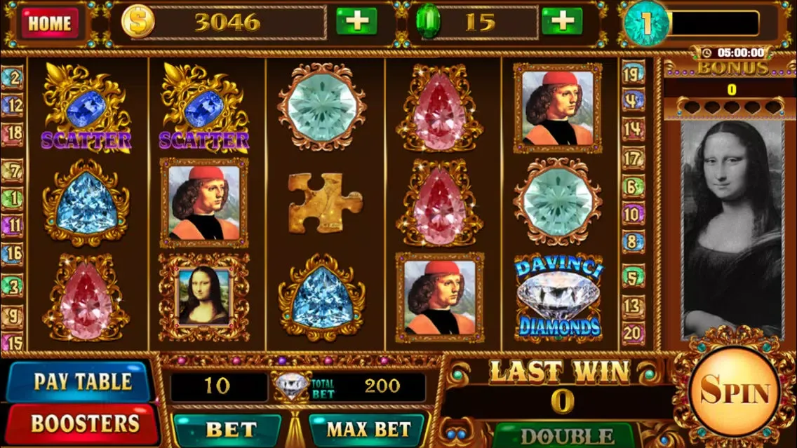 Captures d'écran de Slots - DaVinci Diamonds