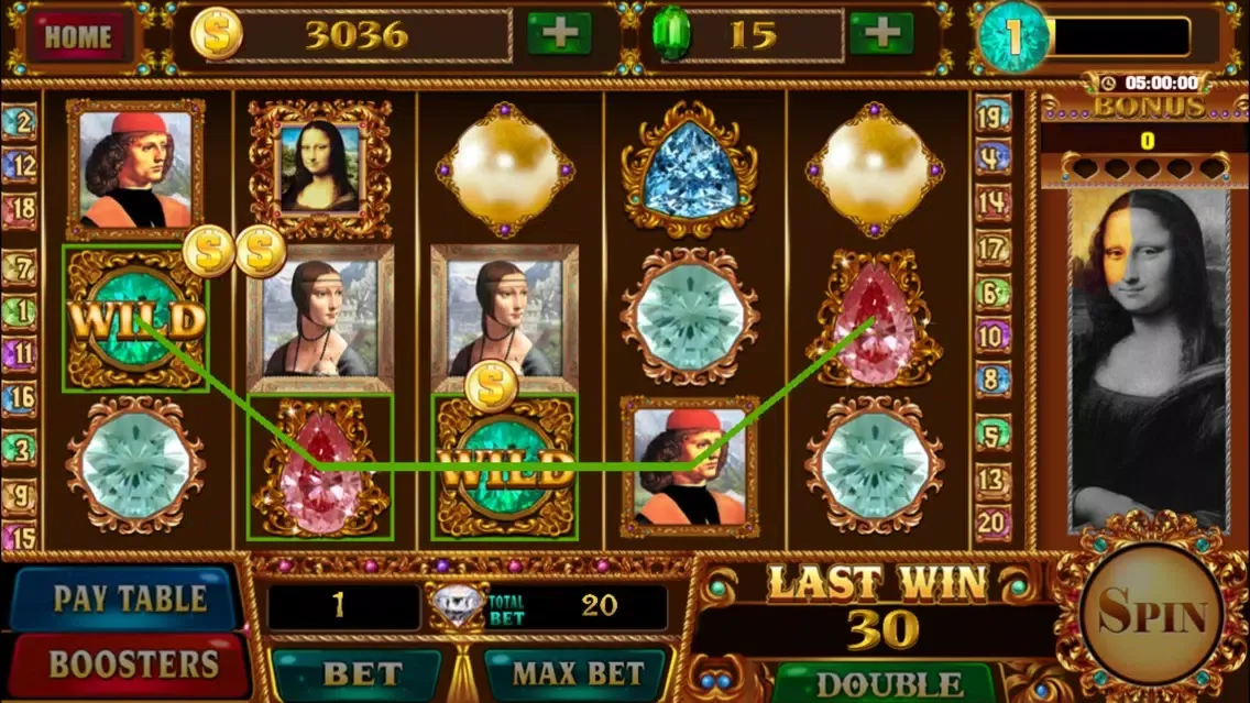 Captures d'écran de Slots - DaVinci Diamonds
