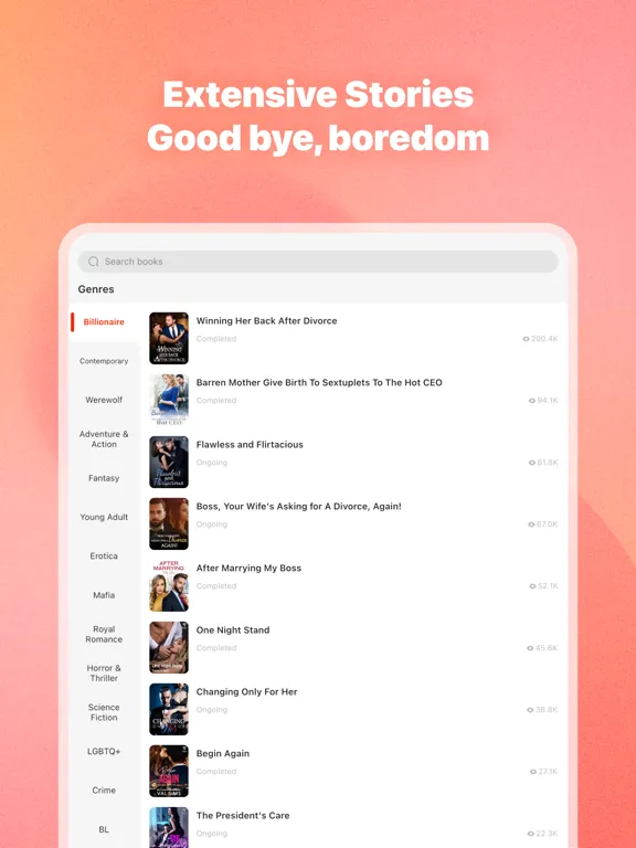 Tapon - Stories & Novels iPad  স্ক্রিনশট