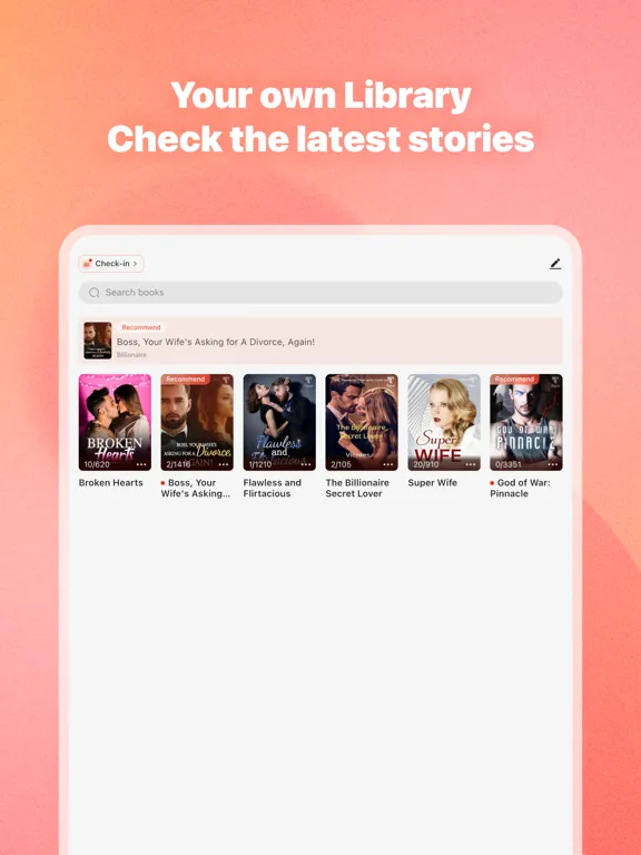 Tapon - Stories & Novels iPad  স্ক্রিনশট