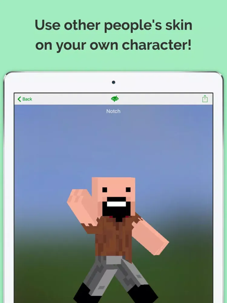 Capturas de tela do Skin Stealer: Minecraft Edition iPad 