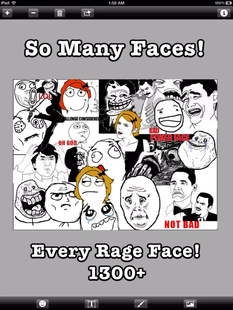 تصاویر Rage Comic Maker iPad 
