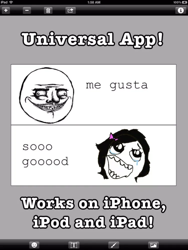 تصاویر Rage Comic Maker iPad 