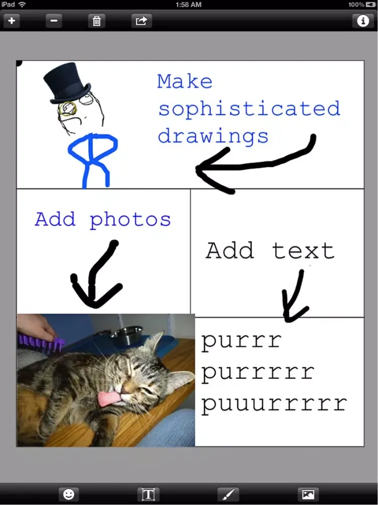 Rage Comics Maker Free iPad  Screenshots