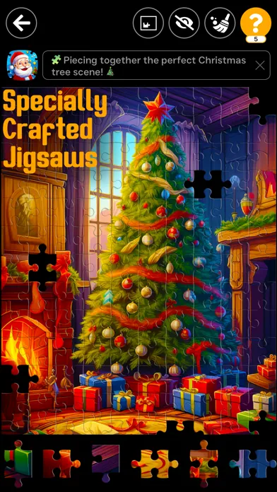 Captures d'écran de Christmas Jigsaw Puzzles Games