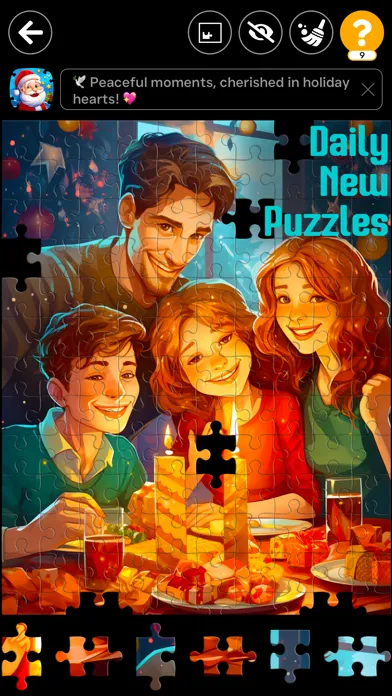 Captures d'écran de Christmas Jigsaw Puzzles Games