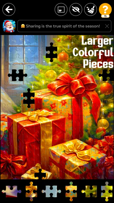Captures d'écran de Christmas Jigsaw Puzzles Games