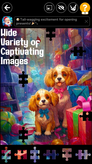Captures d'écran de Christmas Jigsaw Puzzles Games