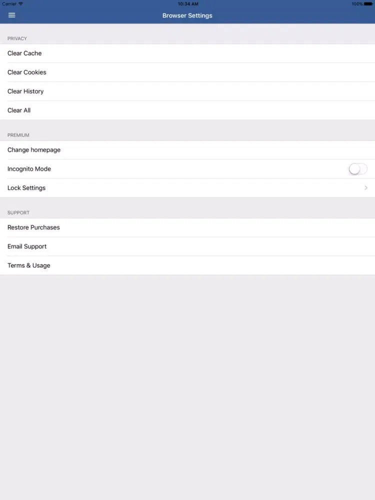 تصاویر Private Browser - Incognito Secure Web Browsing iPad 