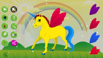 Zrzuty ekranu Unicorn Coloring dressup