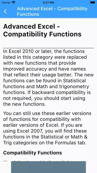 Tangkapan skrin Learn Advanced Excel Functions
