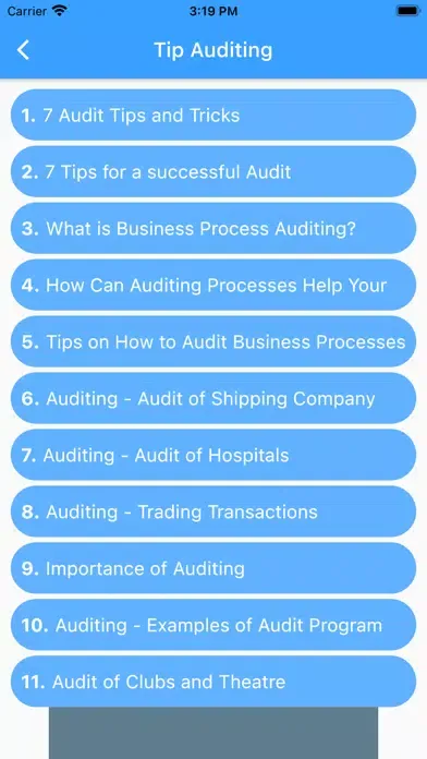 Tangkapan layar Auditing Tutorial