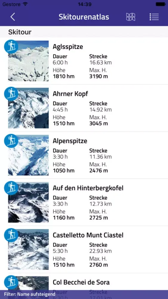 Skitourenatlas Südtirol-Dolomiten應用截圖