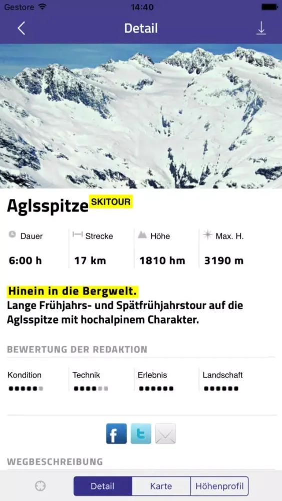 Skitourenatlas Südtirol-Dolomiten應用截圖