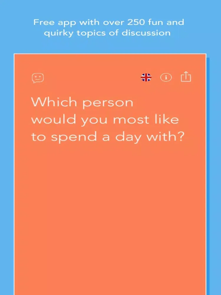 Zrzuty ekranu Convo Cards - Over 250 conversation starters, ice breakers and discussion topics iPad 
