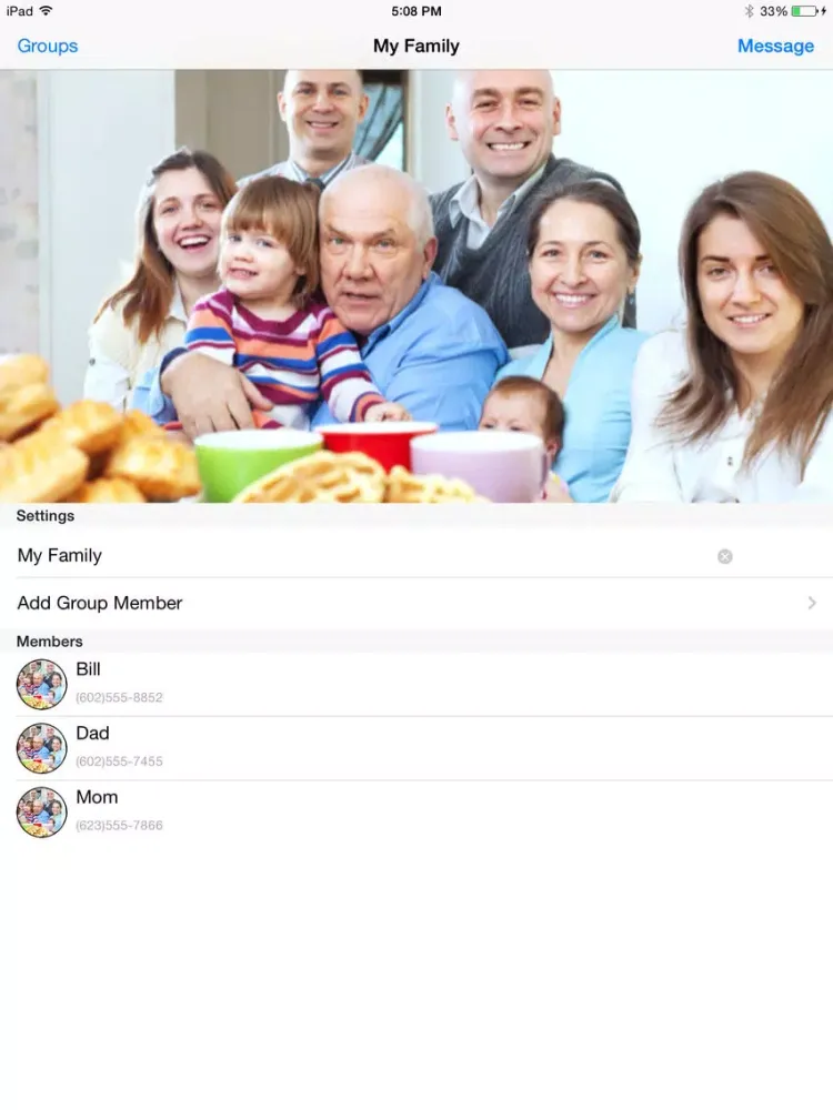 GroupChat - Group iMessages iPad  Screenshots