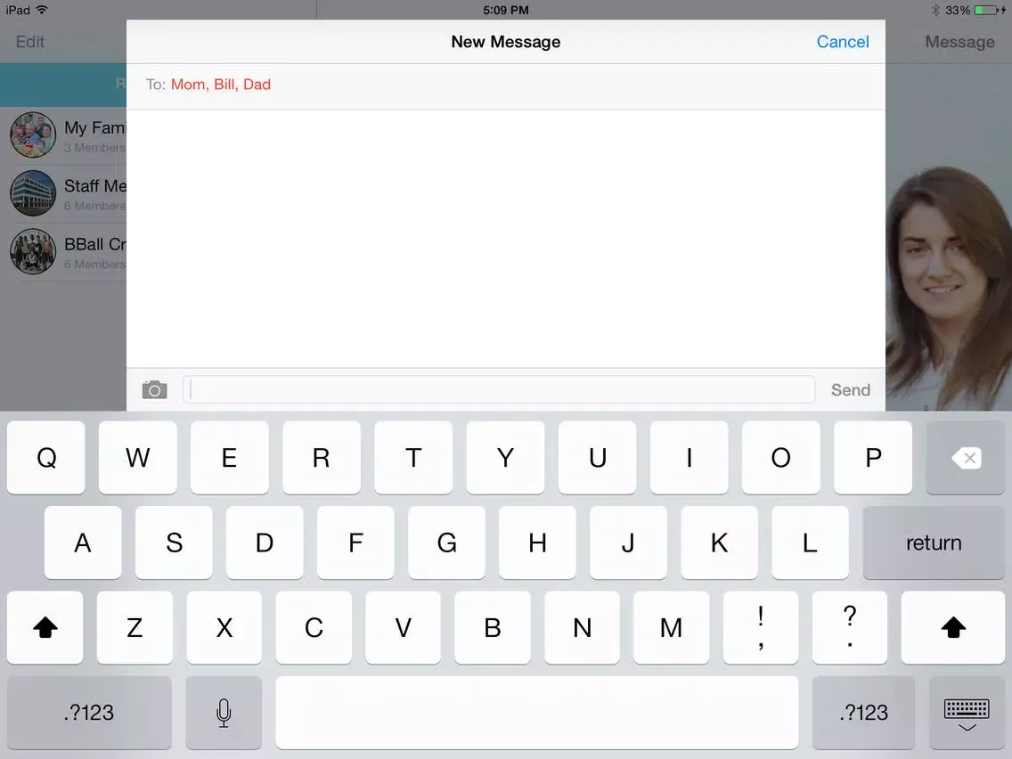 GroupChat - Group iMessages iPad  Screenshots