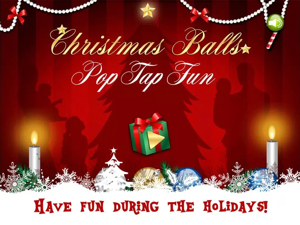 Ảnh chụp màn hình của A Christmas Seasons Bubble Blaster - Popping Holiday Treats iPad 