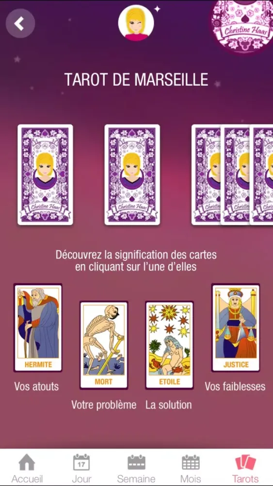 Скриншоты Astro Christine Haas : horoscope et tarots