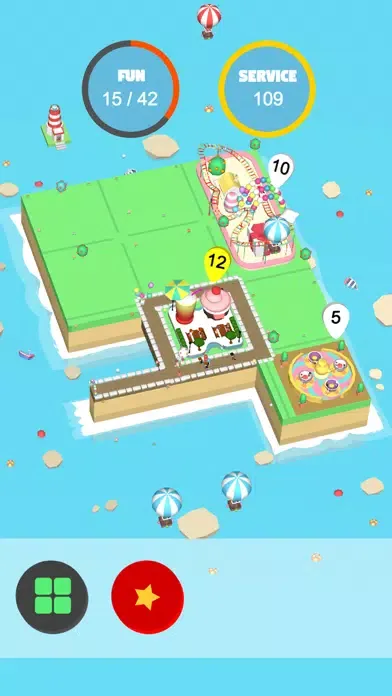 Capturas de tela do Fun Park Island