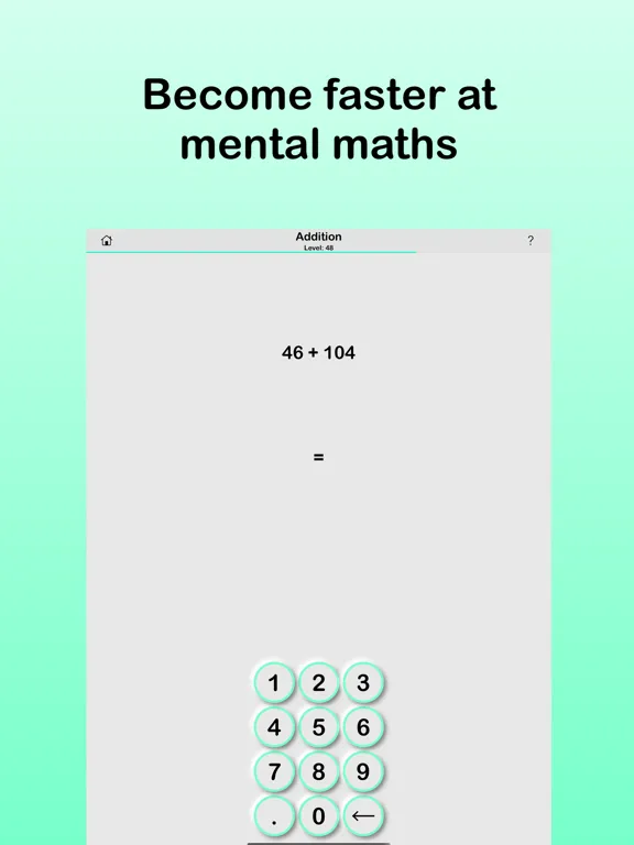 ภาพหน้าจอของ Maths: Minimalist Mental Maths iPad 