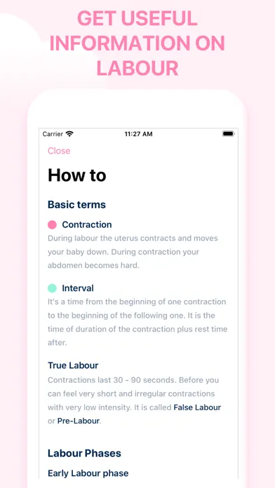 Storky - Contraction Timer Screenshots