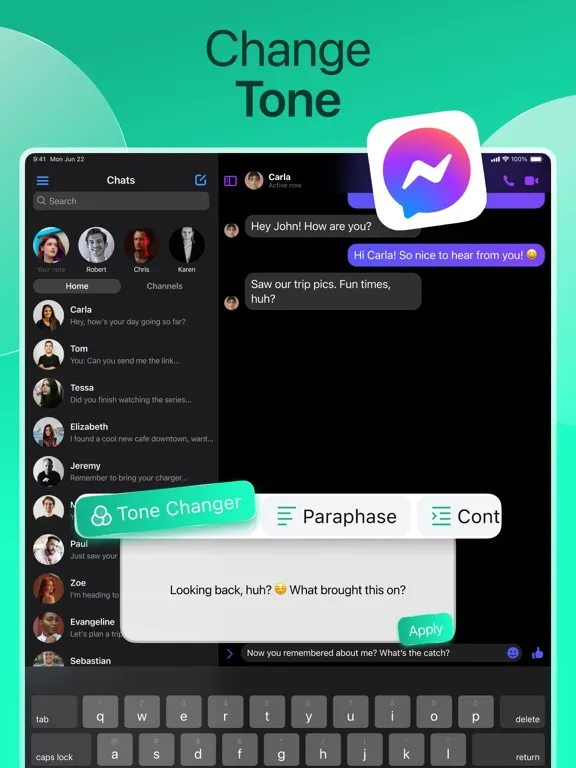 Capturas de pantalla de AI Type: Al Keyboard Extension iPad 
