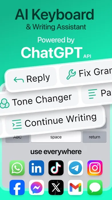 Capturas de pantalla de AI Type: Al Keyboard Extension