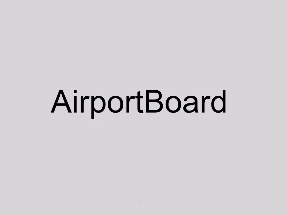AirportBoard iPad  Screenshots