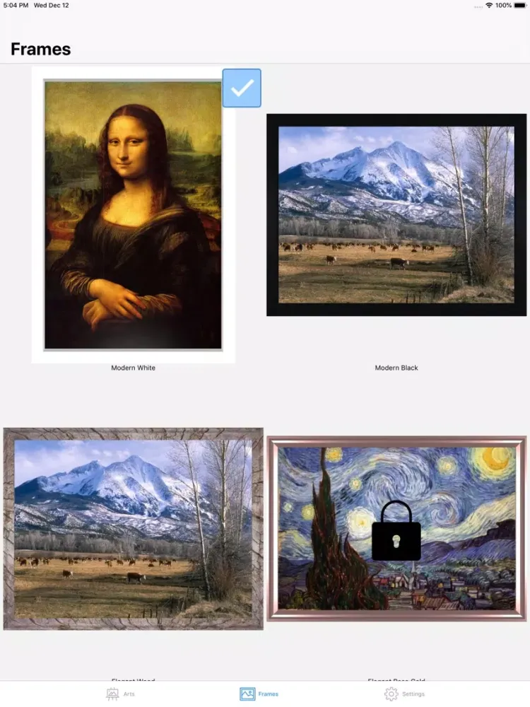 Capturas de tela do ARt - Artworks in 3D AR View iPad 