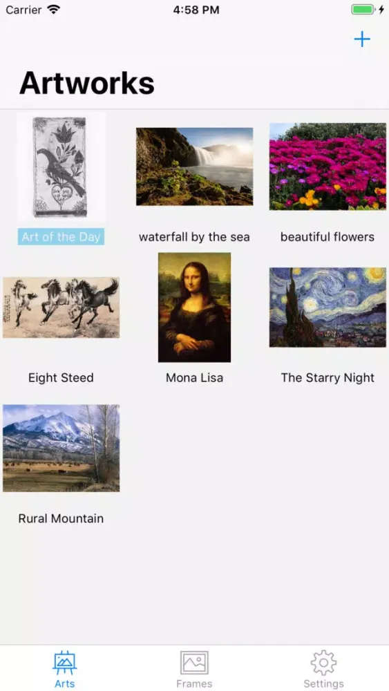 Capturas de tela do ARt - Artworks in 3D AR View