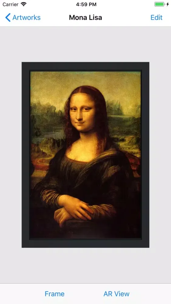 Capturas de tela do ARt - Artworks in 3D AR View