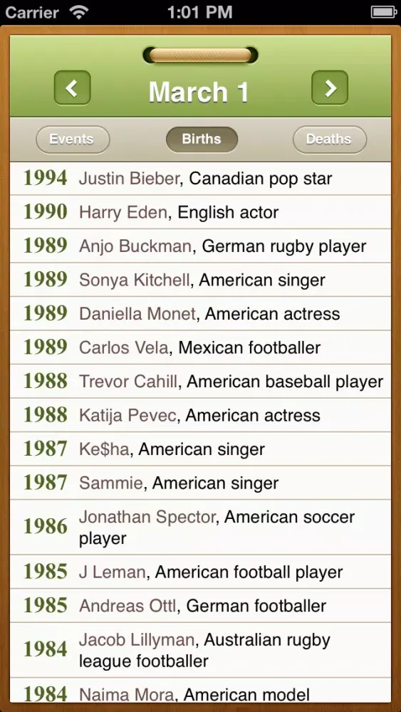 What happened on this day? Historical events and famous birthdays calendar 스크린샷