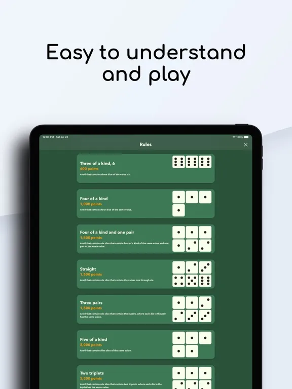 Farkle Frenzy iPad  Ekran Görüntüleri