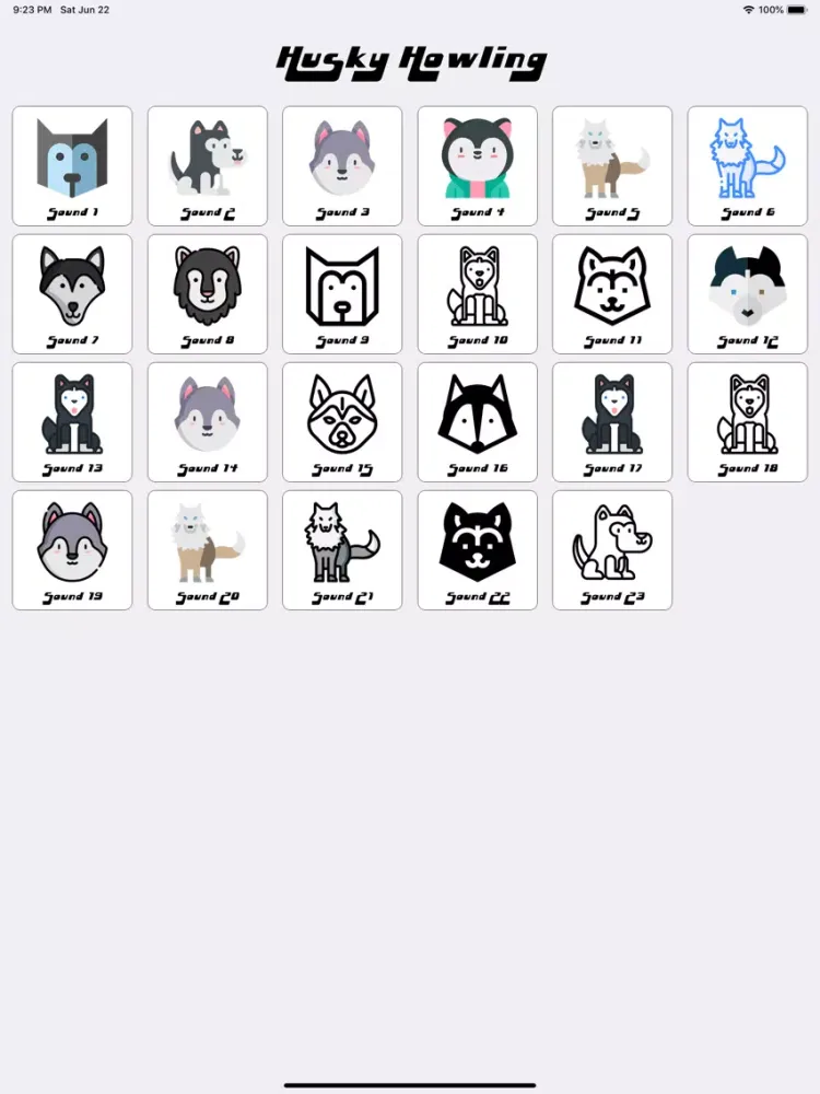 Husky Howling iPad  Screenshots