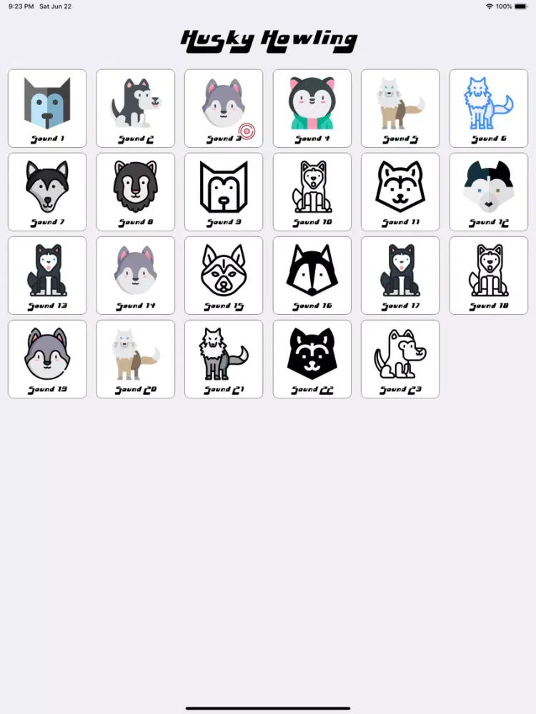 Husky Howling iPad  Screenshots