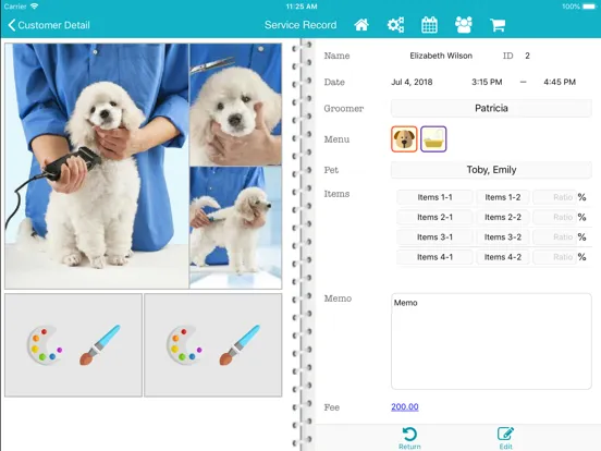 Tangkapan skrin TapGroom - Pet Grooming Salon iPad 